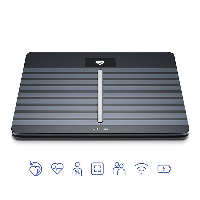 slide 5 of 6, Withings Body Cardio/Body Composition Heart Rate & Wi-Fi Smart Scale with App - Black, 1 ct