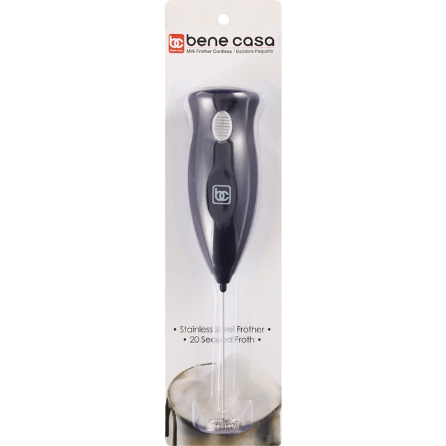 Bc Milk Frother 20-Second Cordless Stainless Steel #Bc-57380 1 ct