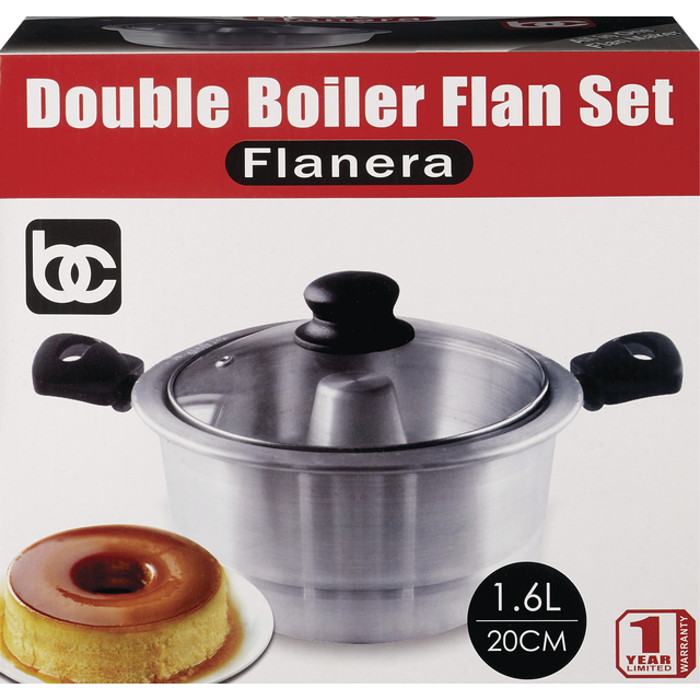 slide 1 of 1, Bc Flanera Double Boiler Flan Set 1.6L #Bc-58378, 1 ct