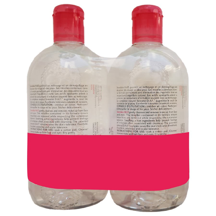 slide 3 of 3, Bioderma Sensibio H2O Micellar Water Twin Pack 2 - 16.7 fl oz Bottles, 2 ct