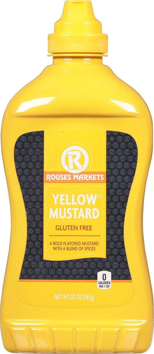 slide 9 of 11, Rouses Markets Gluten Free Yellow Mustard 20 oz, 20 oz