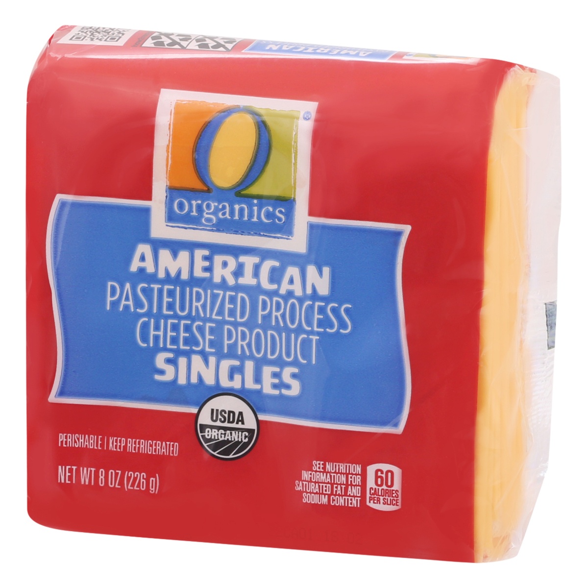slide 2 of 10, O Organics American Singles Pasteurized Process Cheese, 8 oz