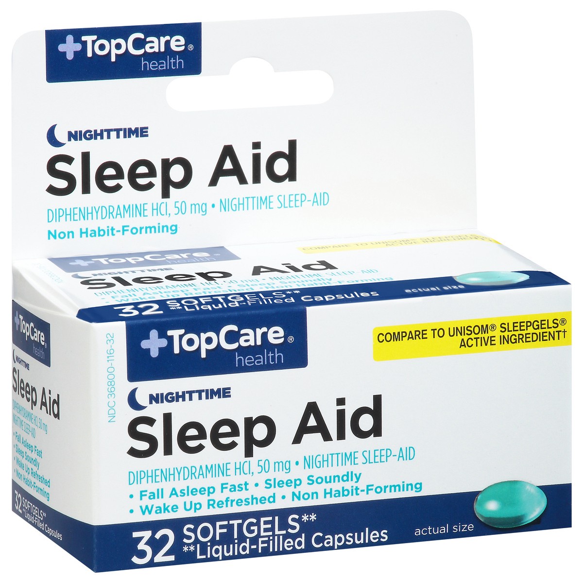 slide 7 of 9, TopCare Night Time Sleep Aid, 32 ct