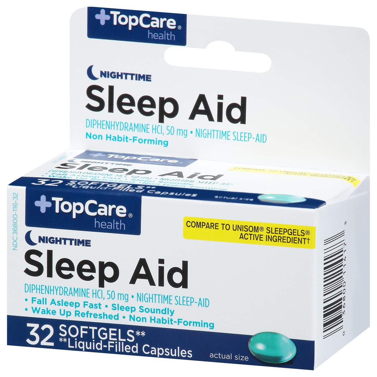 slide 8 of 9, TopCare Night Time Sleep Aid, 32 ct