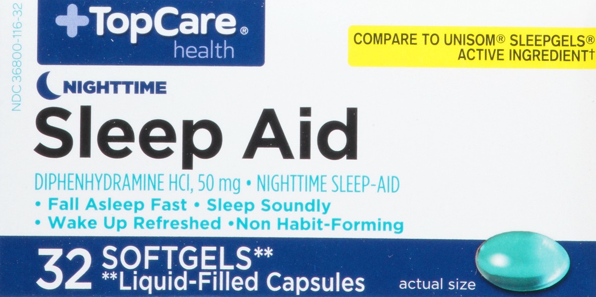 slide 2 of 9, TopCare Night Time Sleep Aid, 32 ct