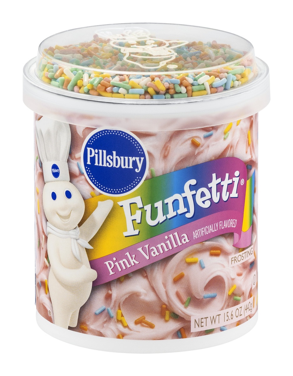 slide 1 of 1, Pillsbury Funfetti Pink Vanilla Frosting, 1 ct