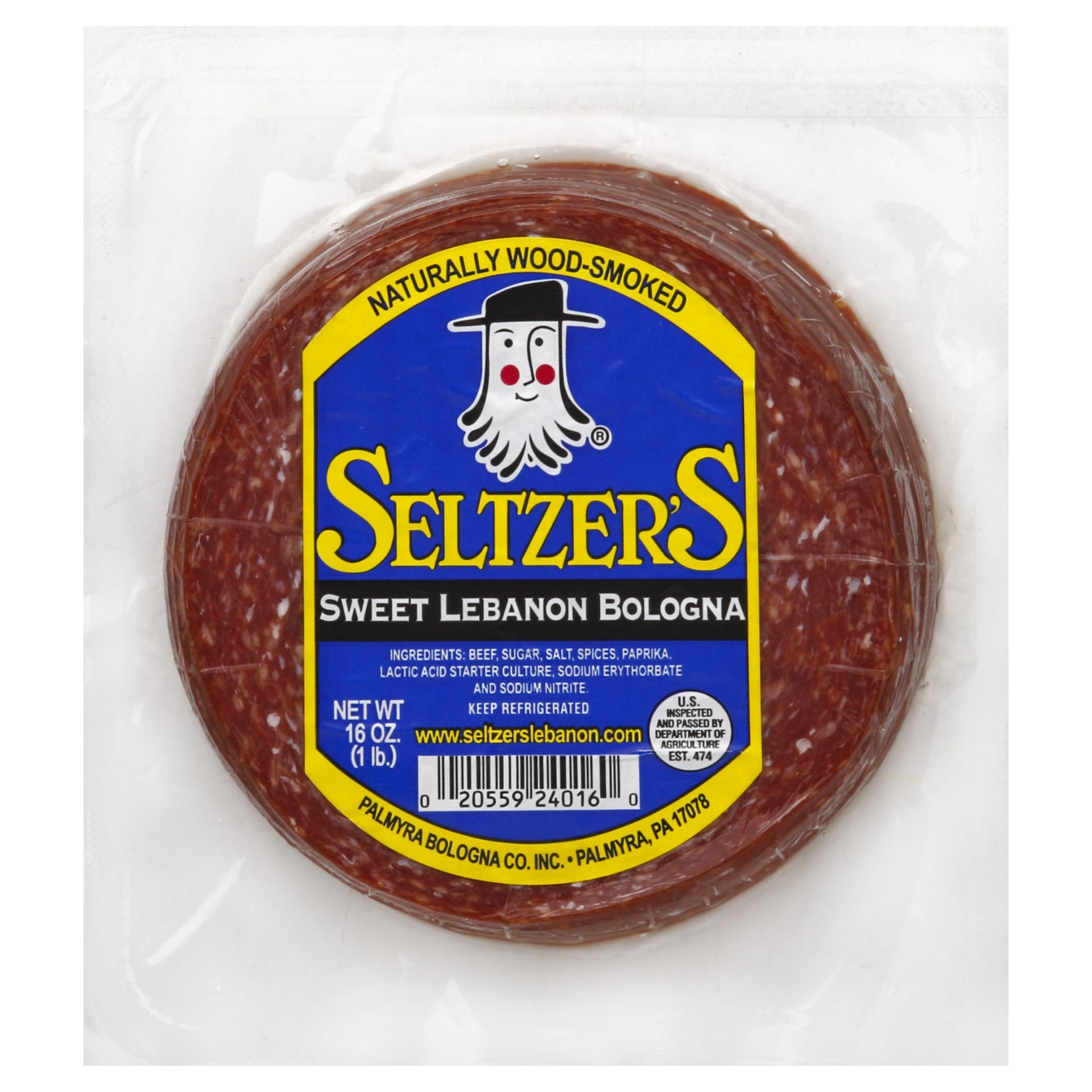 slide 1 of 1, Seltzer's Sweet Lebanon Bologna, 16 oz