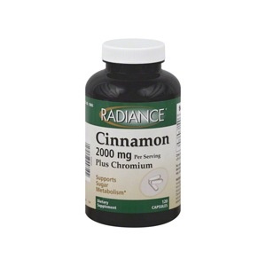 slide 1 of 1, Radiance Cinnamon 2000 mg Plus Chromium Capsules, 120 ct