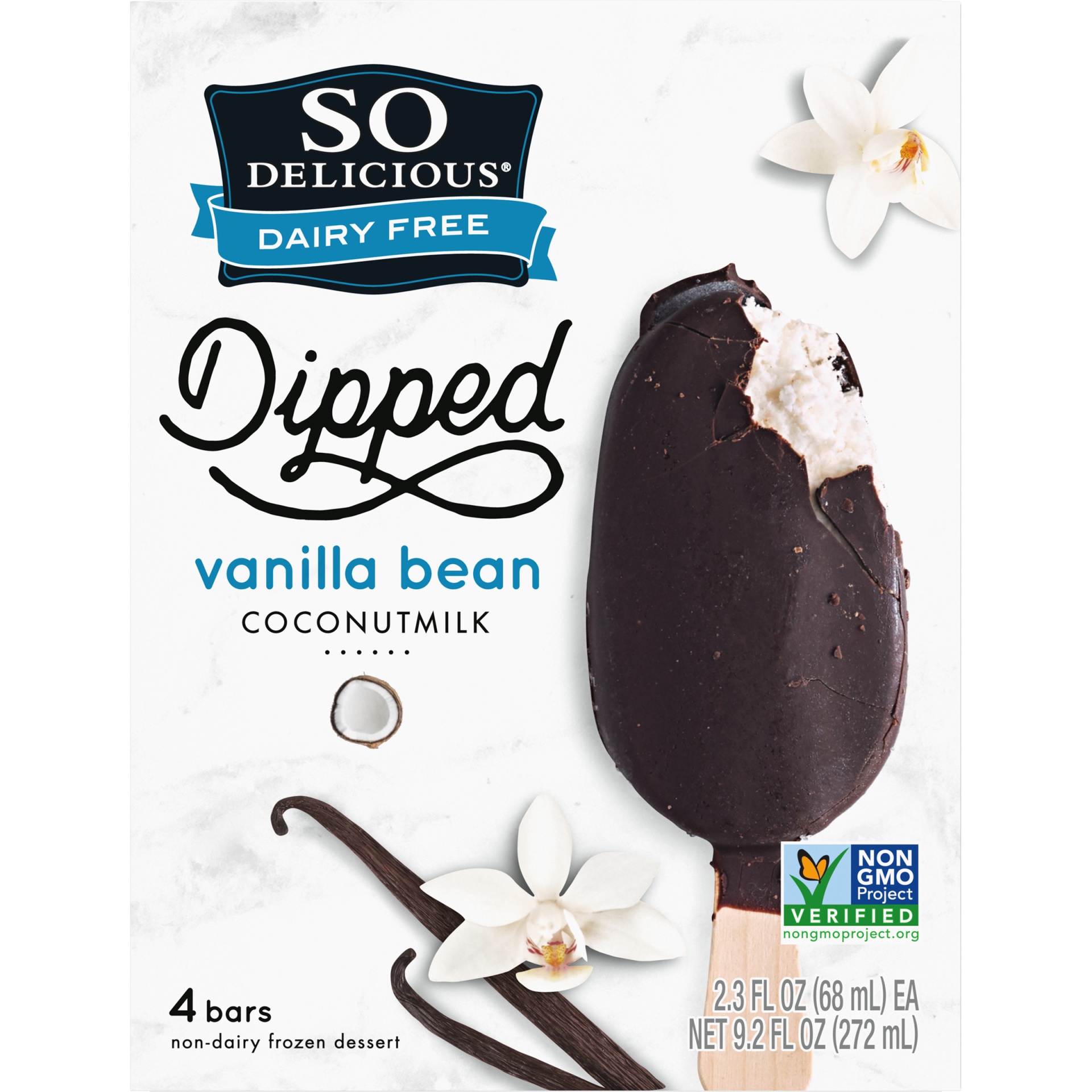 slide 6 of 8, So Delicious Coconut Milk Vanilla Frozen Dessert Bars, 4 ct; 9.2 oz