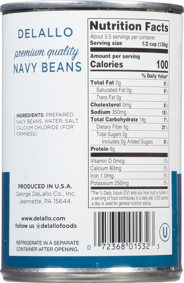 slide 9 of 13, DeLallo Navy Beans 15.5 oz, 15.5 oz