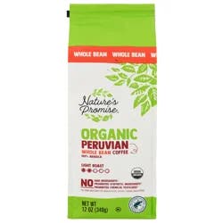 Nature's Promise Organic Peruvian Light Roast Whole Bean Coffee
