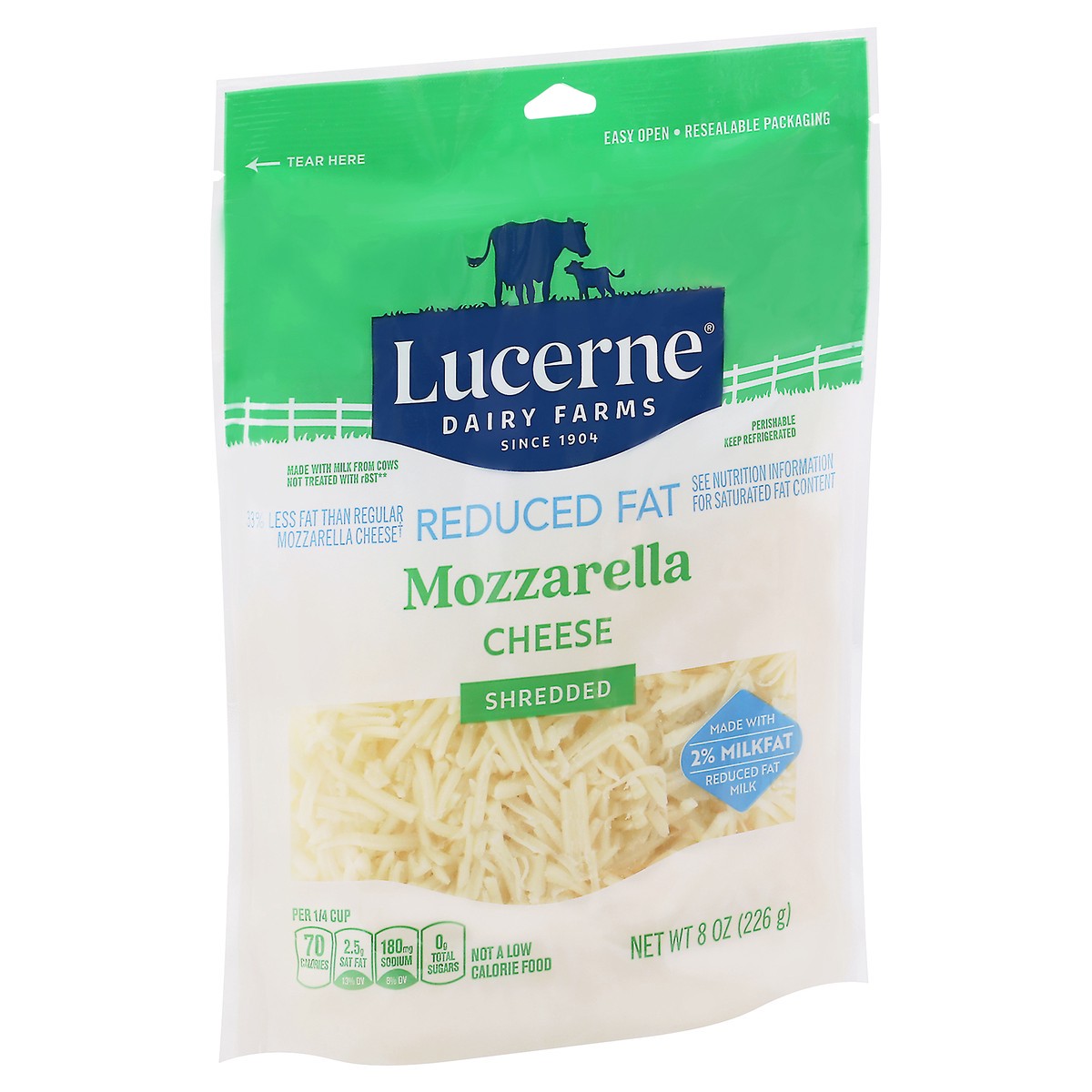 slide 4 of 9, Lucerne Dairy Farms Lucerne Cheese Shredded Mozzarella Reduced Fat - 8 Oz, 8 oz