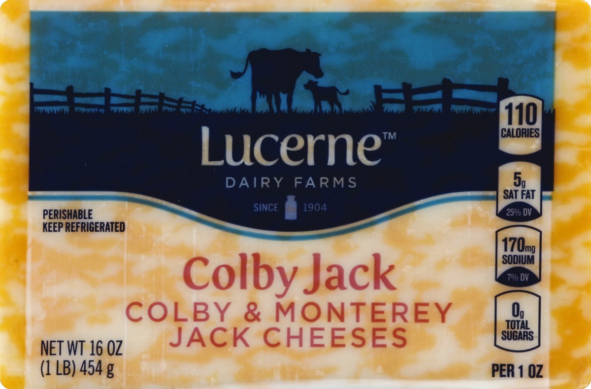 slide 3 of 5, Lucerne Dairy Farms Lucerne Cheese Natural Colby Jack - 16 Oz, 