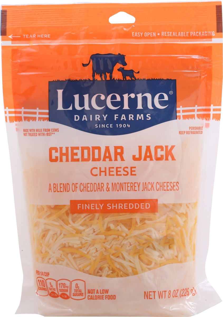 Lucerne Dairy Farms Cheese Finely Shredded Cheddar Jack 8 oz Shipt