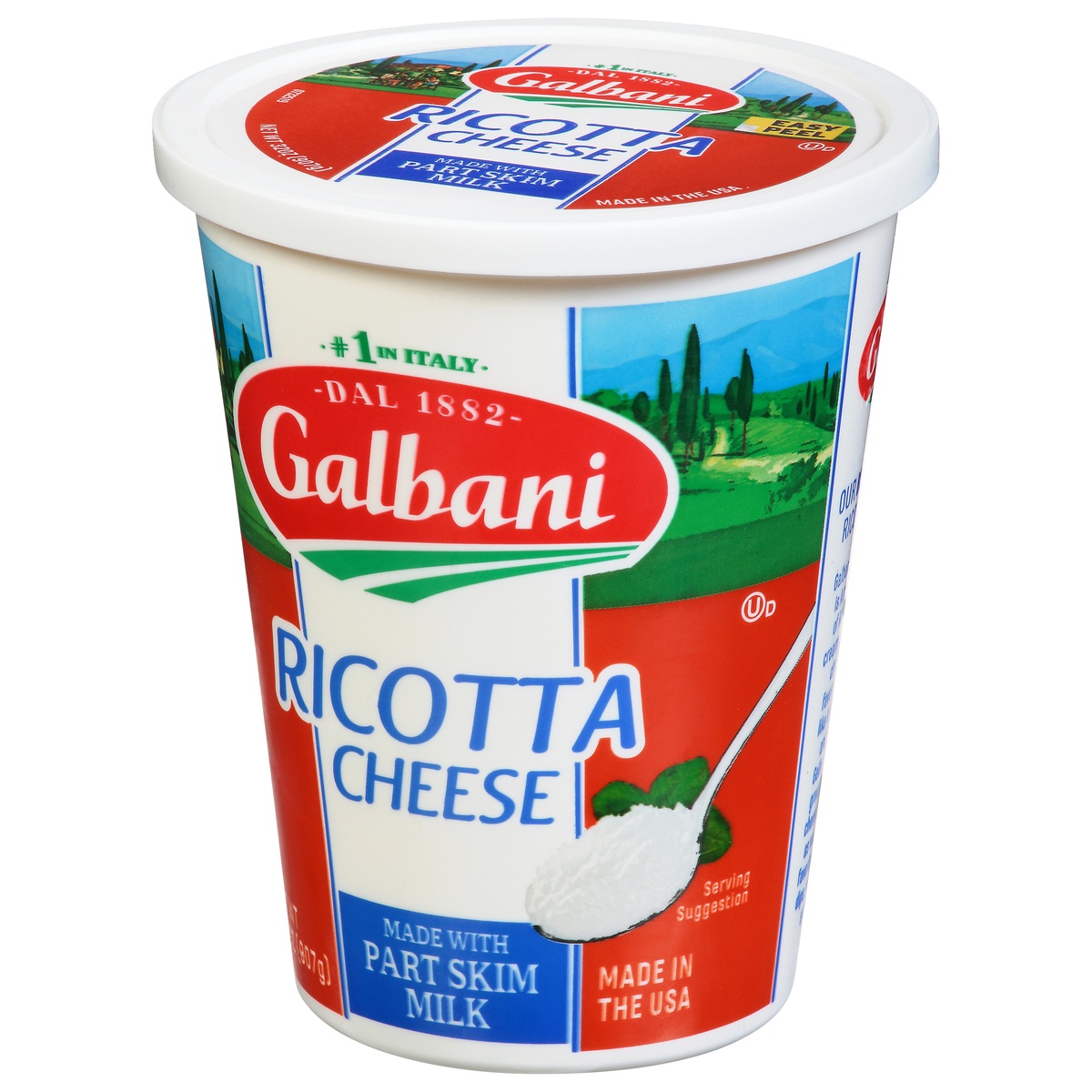slide 3 of 9, Galbani Made With Part Skim Milk Ricotta Cheese, 
