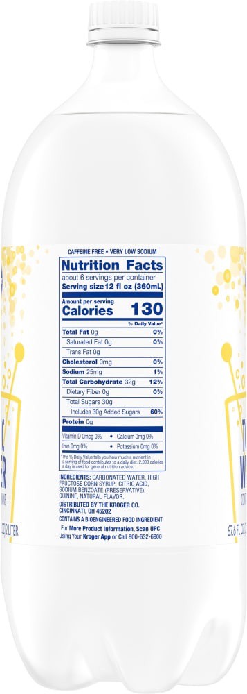 slide 4 of 4, Kroger Tonic Water, 2 liter