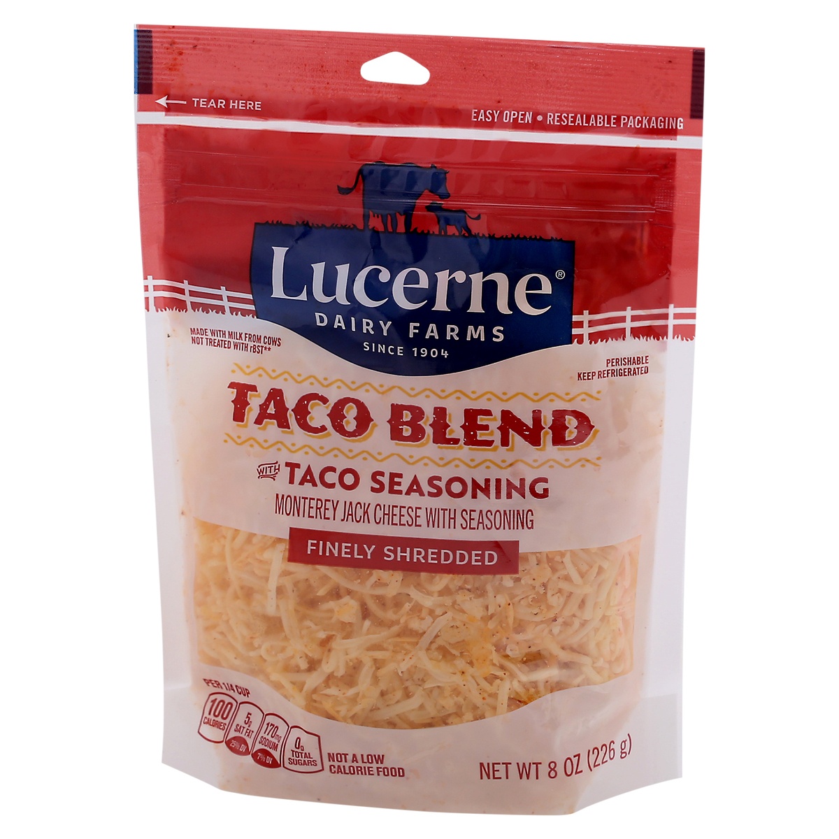 slide 3 of 9, Lucerne Dairy Farms Lucerne Cheese Finely Shredded Mexican Style Taco Blend - 8 Oz, 