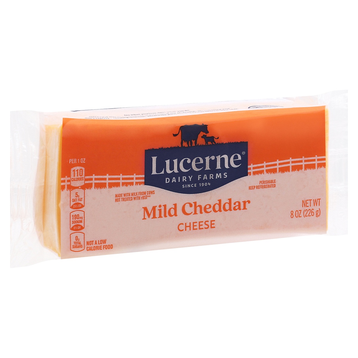 slide 2 of 9, Lucerne Dairy Farms Lucerne Cheese Mild Cheddar - 8 Oz, 8 oz