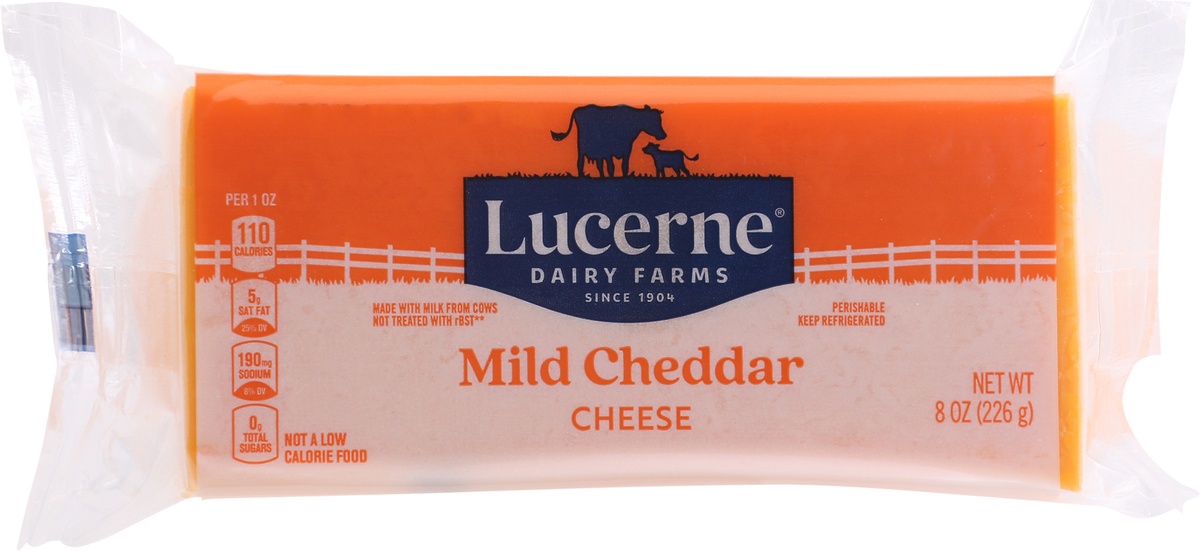 slide 6 of 9, Lucerne Dairy Farms Lucerne Cheese Mild Cheddar - 8 Oz, 8 oz