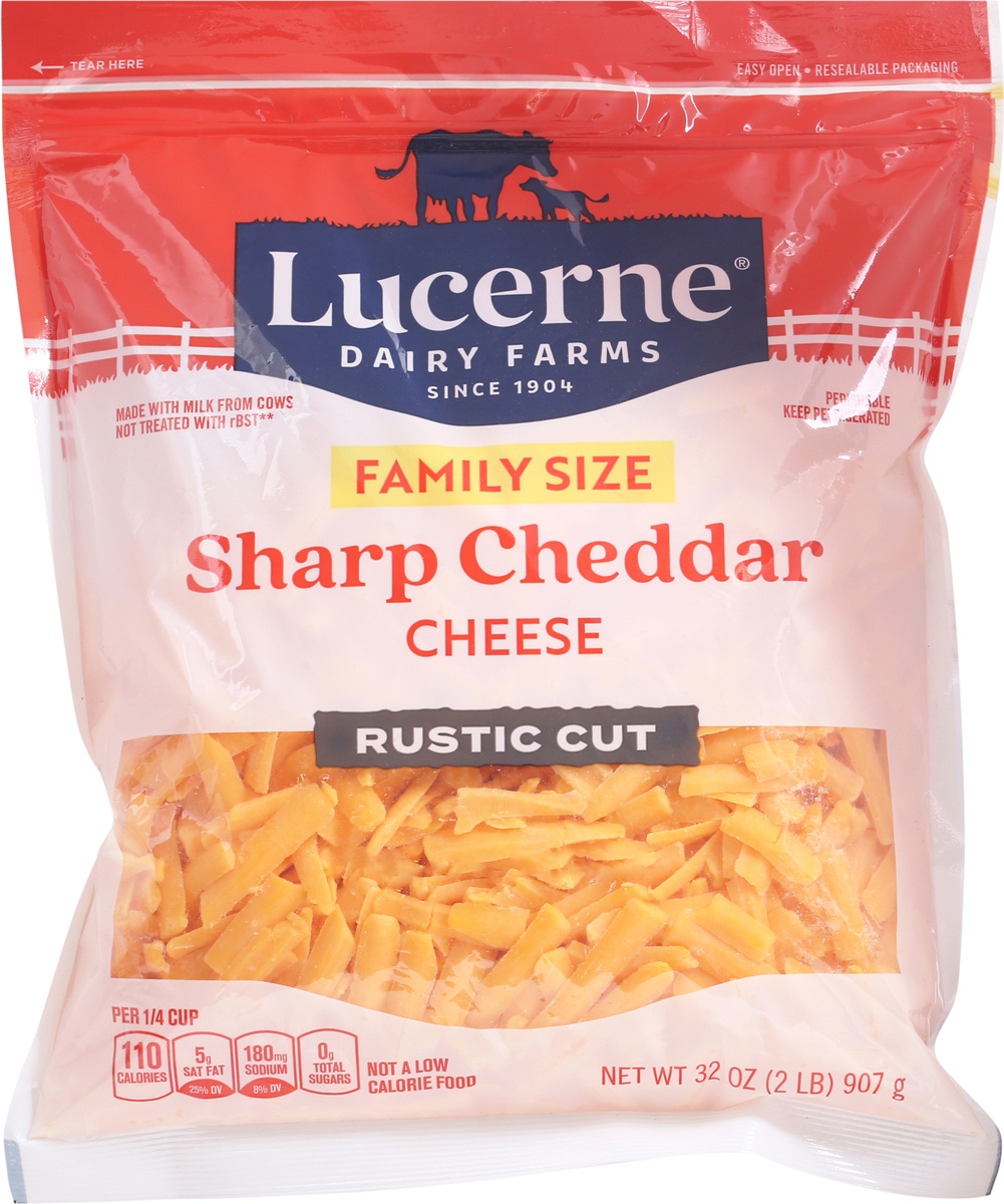 Lucerne Dairy Farms Sharp Cheddar Cheese Shred 32 oz Shipt
