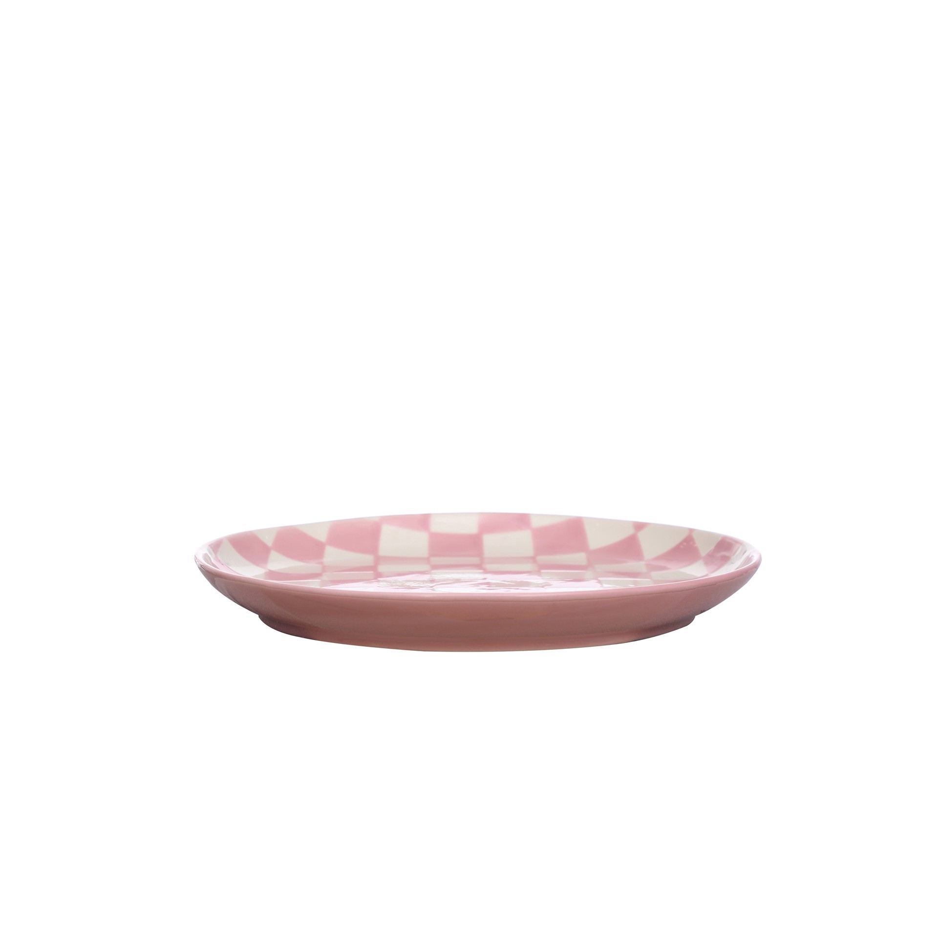 slide 2 of 3, 8.25" Checker Ceramic Plate By Ashland, 8.25 in x 8.25 in x 1 in