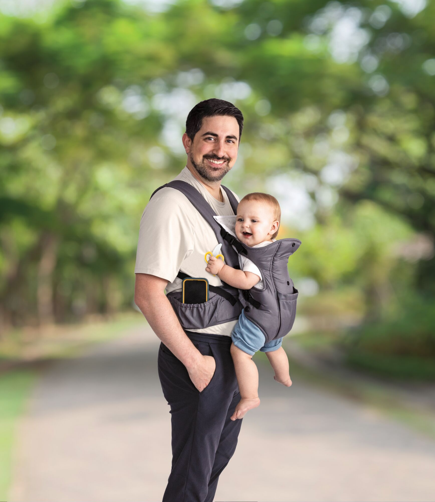 slide 3 of 5, Nuby Deluxe Baby Carrier, 1 ct