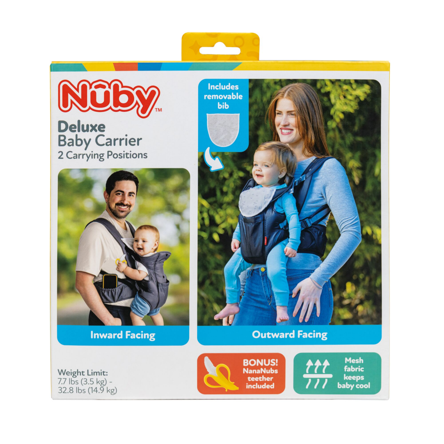 slide 1 of 5, Nuby Deluxe Baby Carrier, 1 ct
