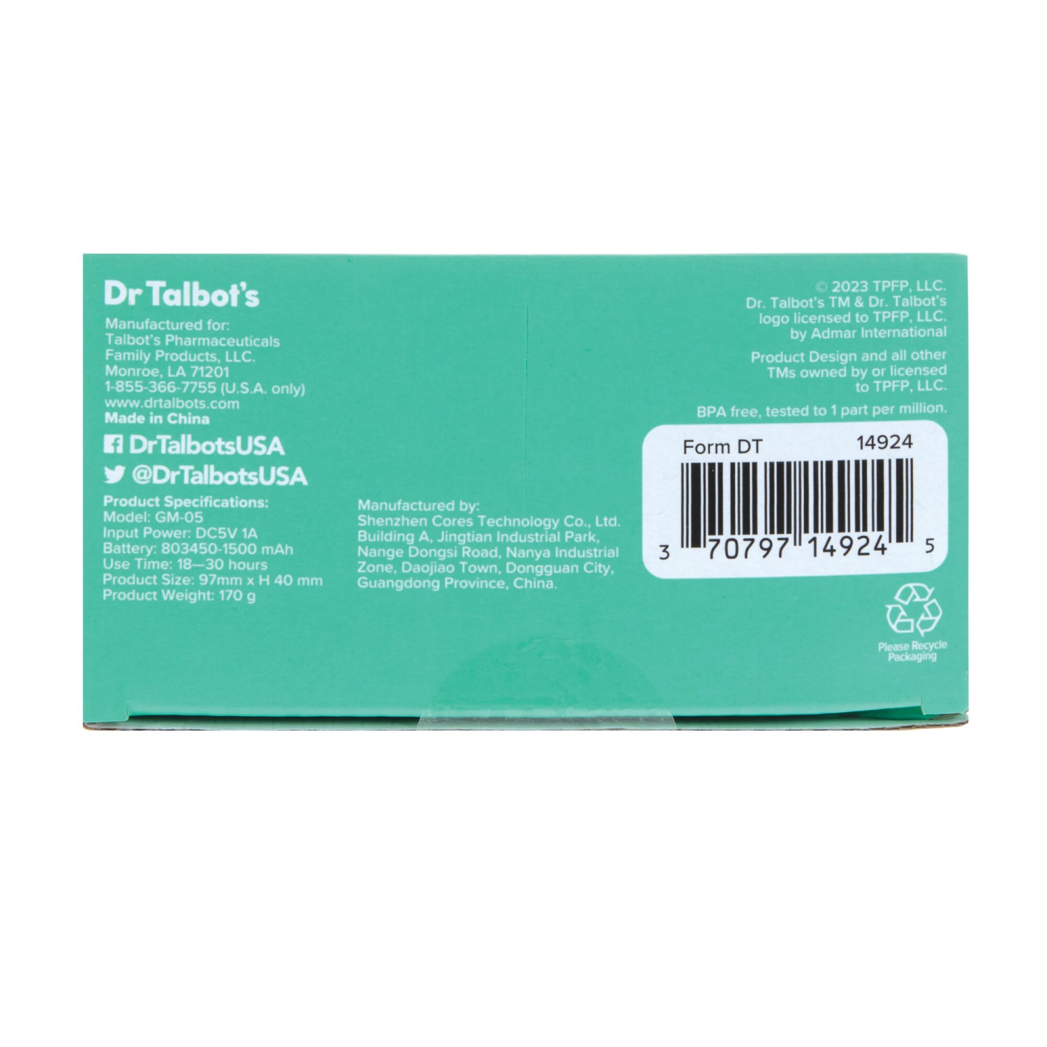 slide 3 of 7, Dr. Talbot's Portable Sound Machine and Night Light, 1 ct