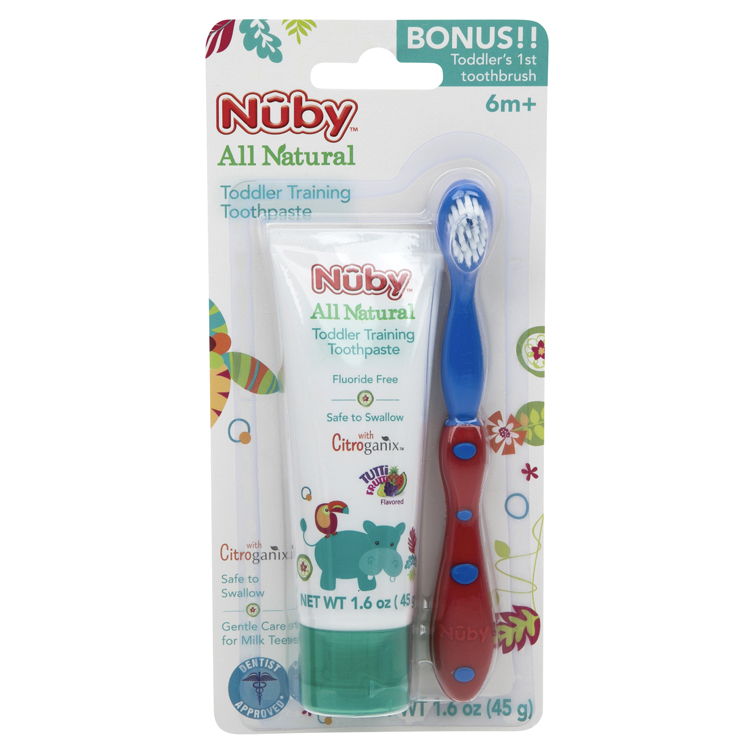 slide 1 of 2, Dr. Talbot's 6+ Months Toddler Training Toothpaste 1 ea, 1 ct