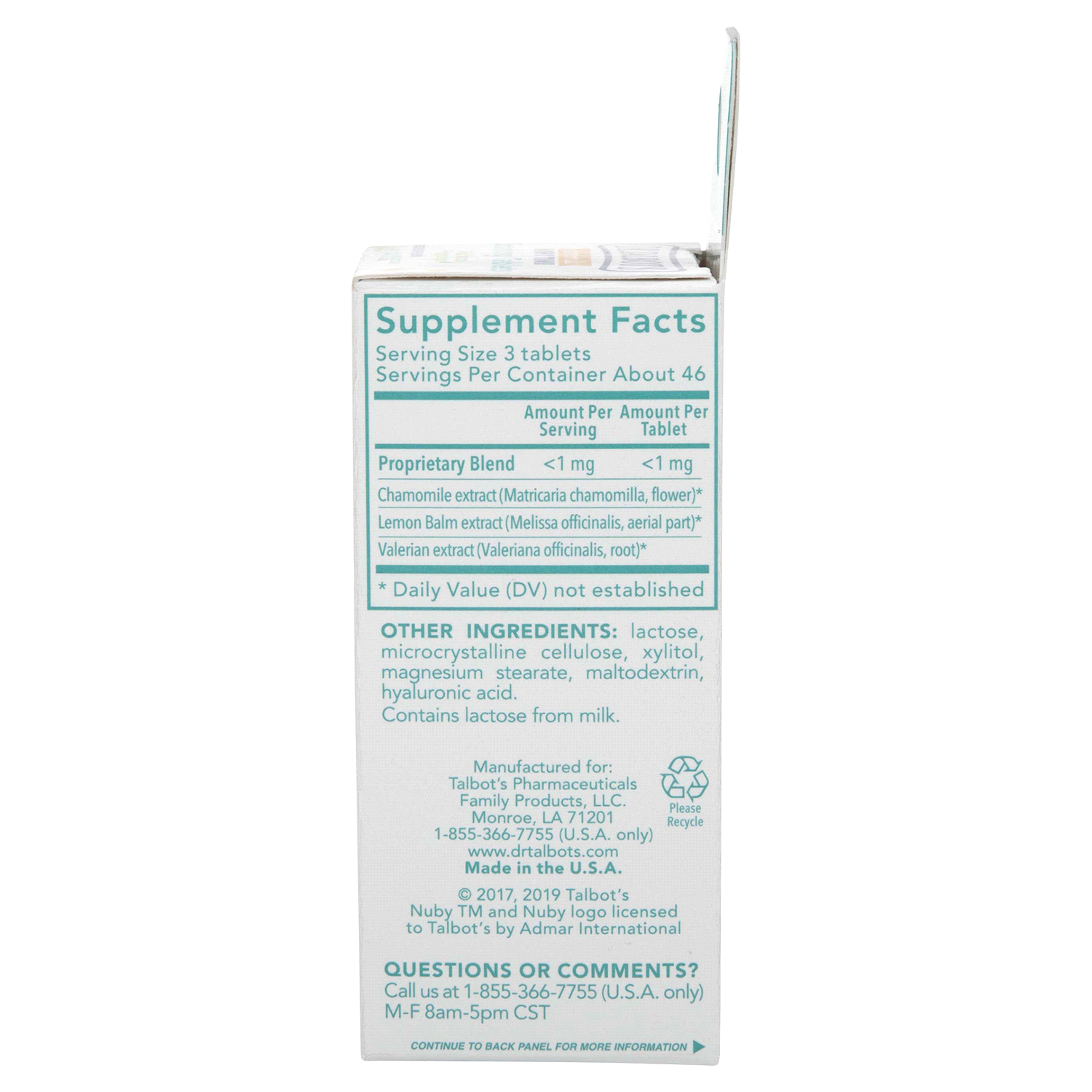 slide 2 of 2, Nuby Dr. Talbot's Nighttime Chamomile Soothing Tablets, 140 Ct, 140 ct