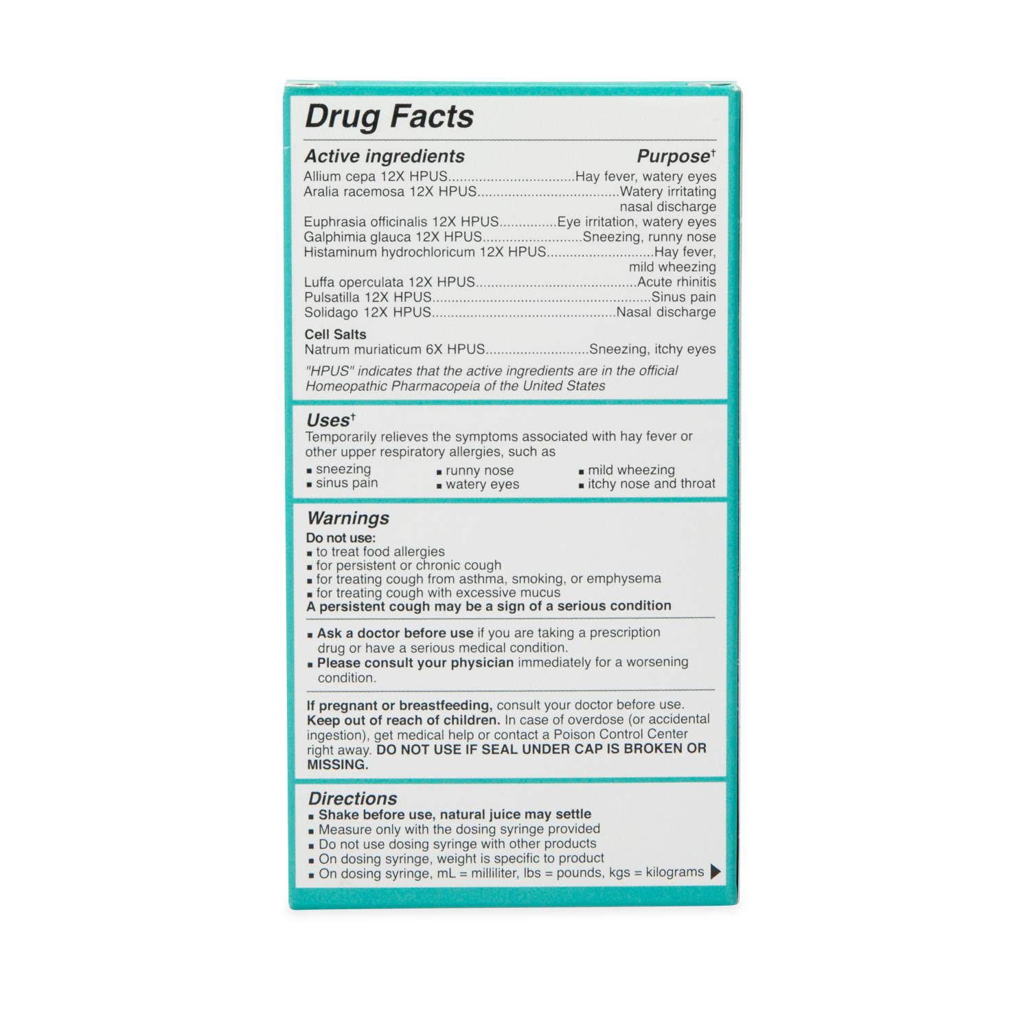 slide 2 of 4, Dr. Talbot's Infant Daily Allergy Relief with Cell Salts 4 fl oz, 4 fl oz