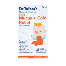 Dr. Talbot's 6m+ Infant Natural Grape Juice Mucus + Cold Relief with Cell Salts 4 fl oz