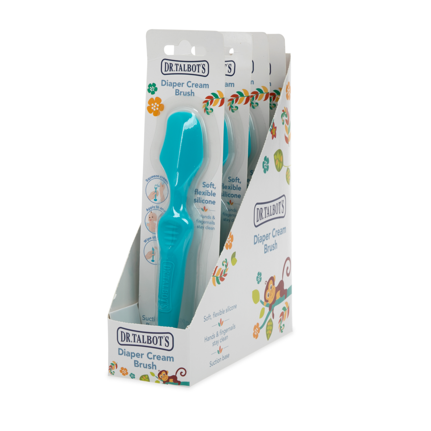 slide 2 of 2, Dr. Talbot's Silicone Suction Base Diaper Cream Brush 1 ea, 1 ct