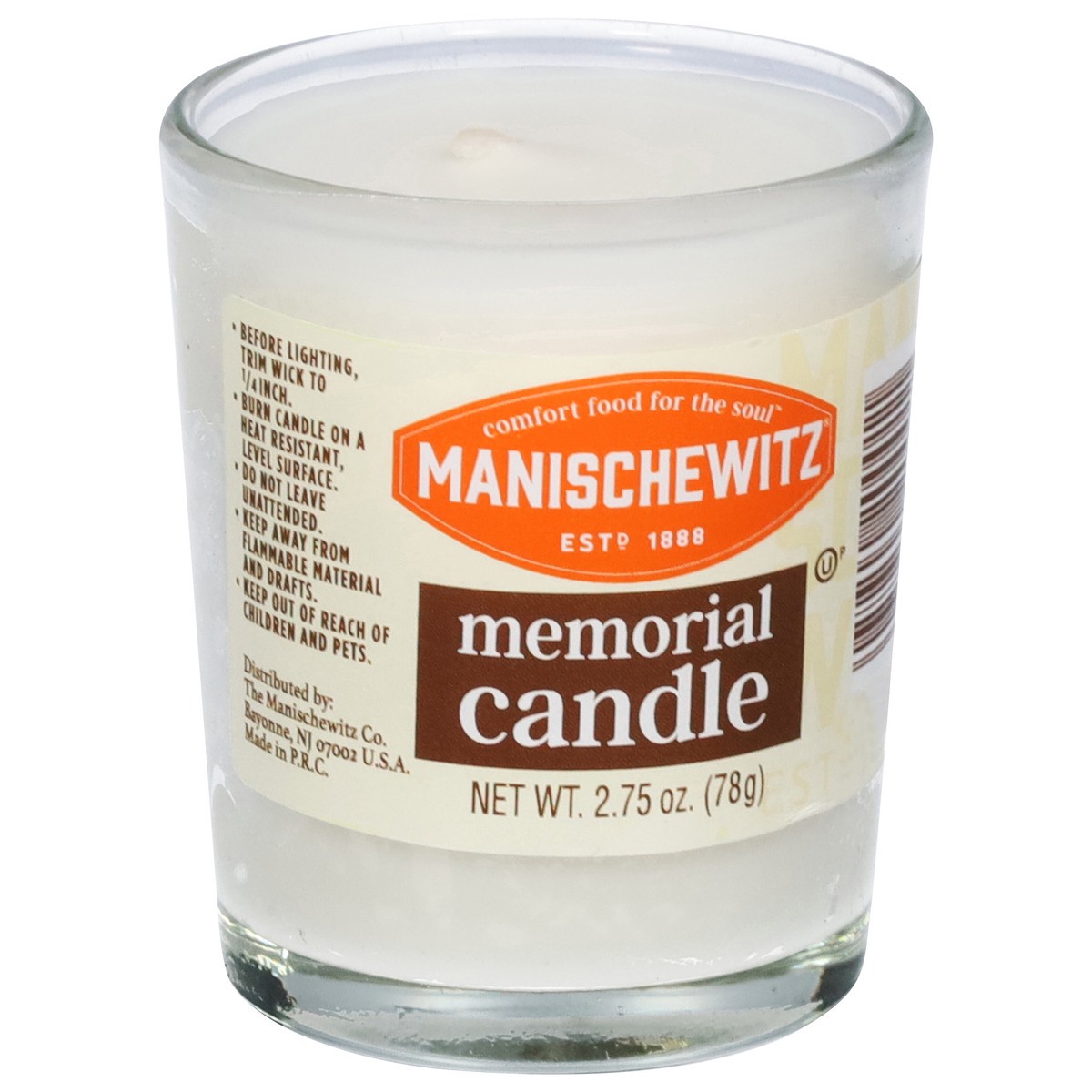 slide 3 of 9, Manischewitz Memorial Candle, 2.75 oz