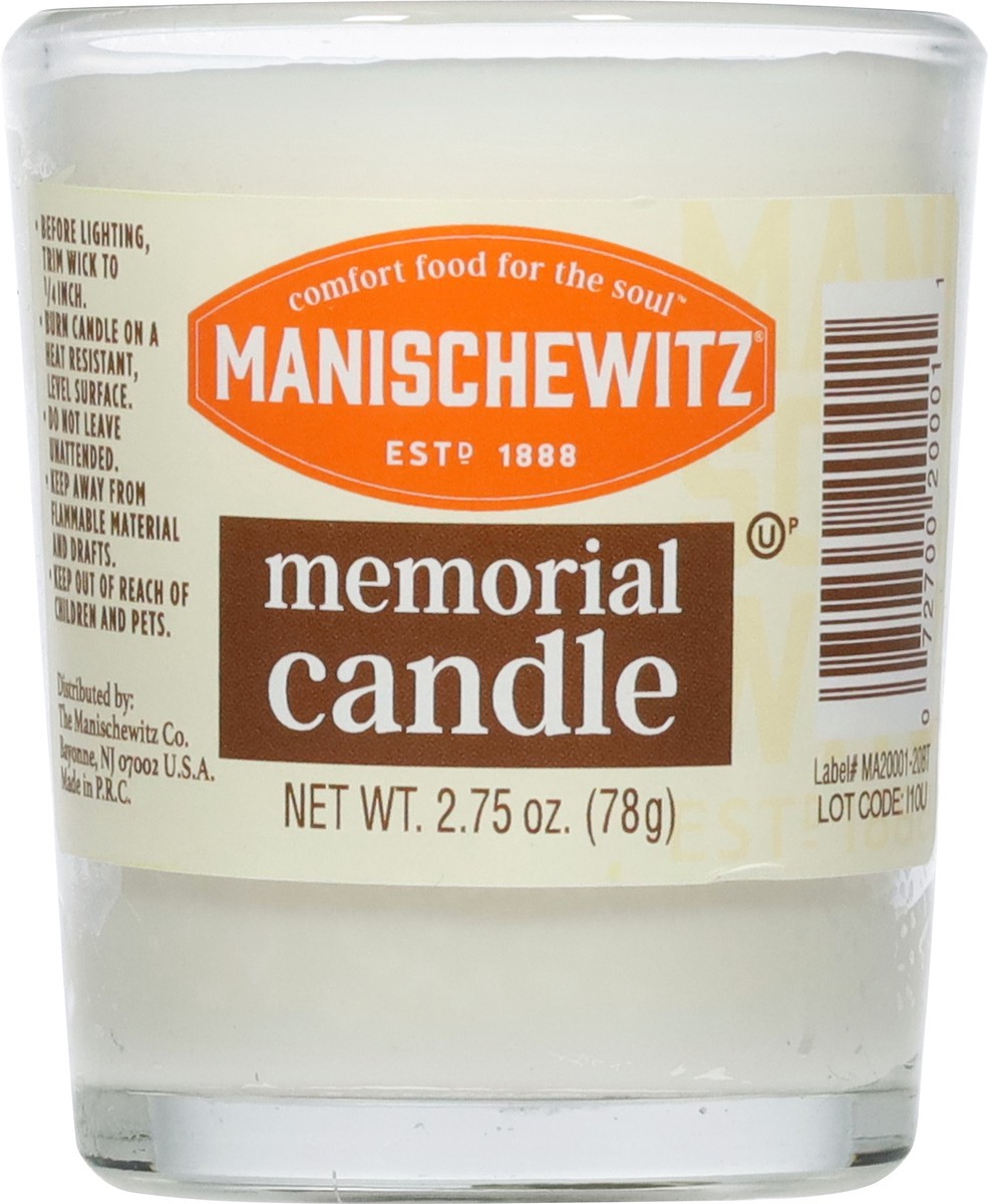 slide 4 of 9, Manischewitz Memorial Candle, 2.75 oz