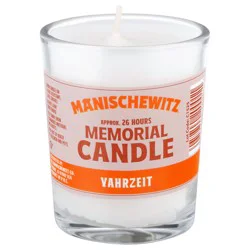 Manischewitz Yahrzeit Memorial Candle 1 Each