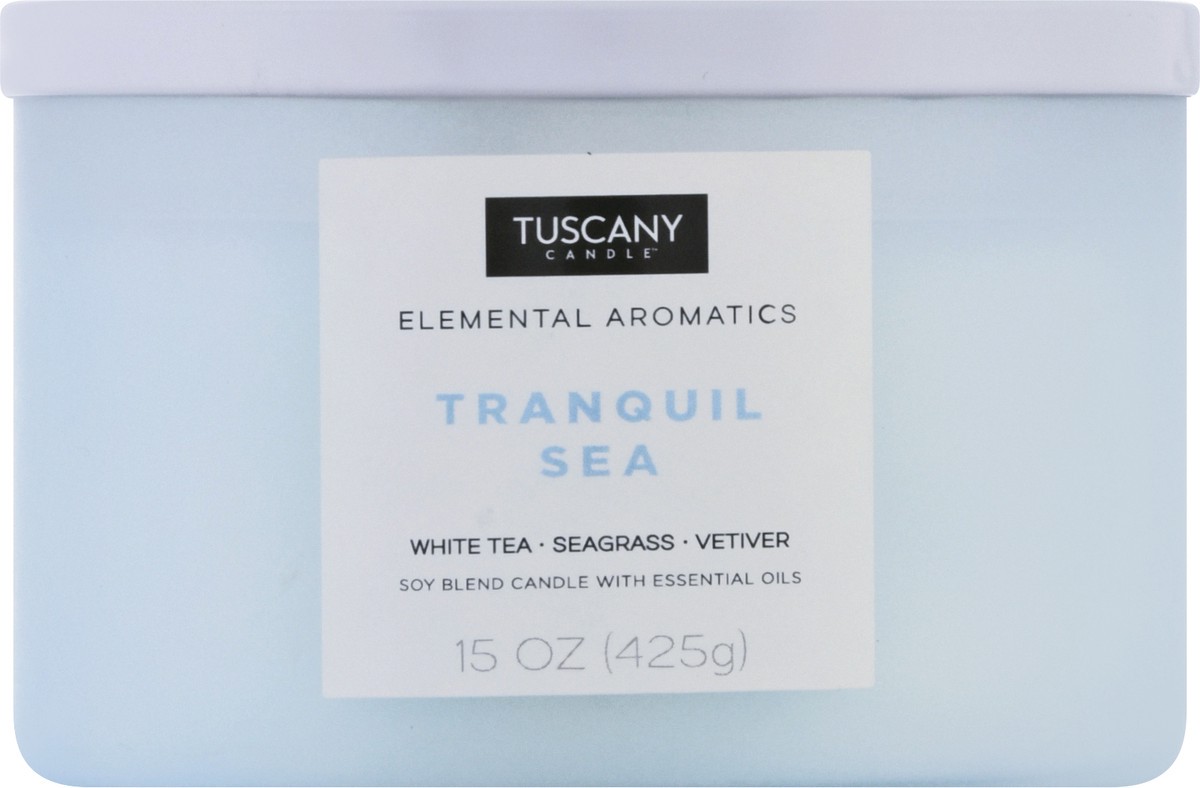 slide 6 of 9, Tuscany Candle Tranquil Sea Spa Candle, 1 ct