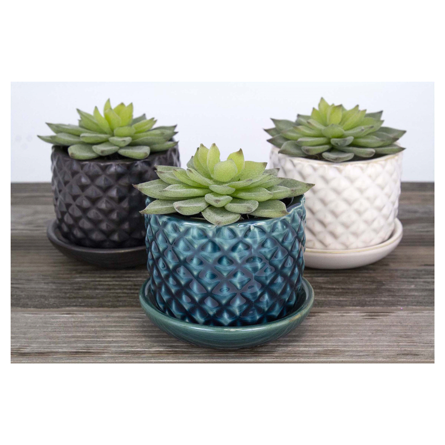 slide 4 of 4, Trendspot 4IN Pineapple Ceramic Planter, 4 in