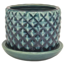 Trendspot 4IN Pineapple Ceramic Planter