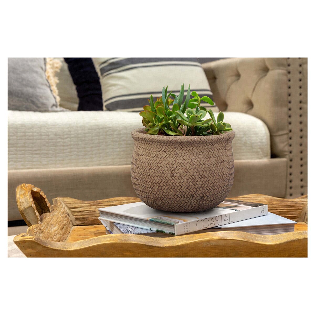 slide 2 of 2, Trendspot 8in Weft Jute Planter, 1 ct