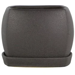 6in Strata Pod Matte Black