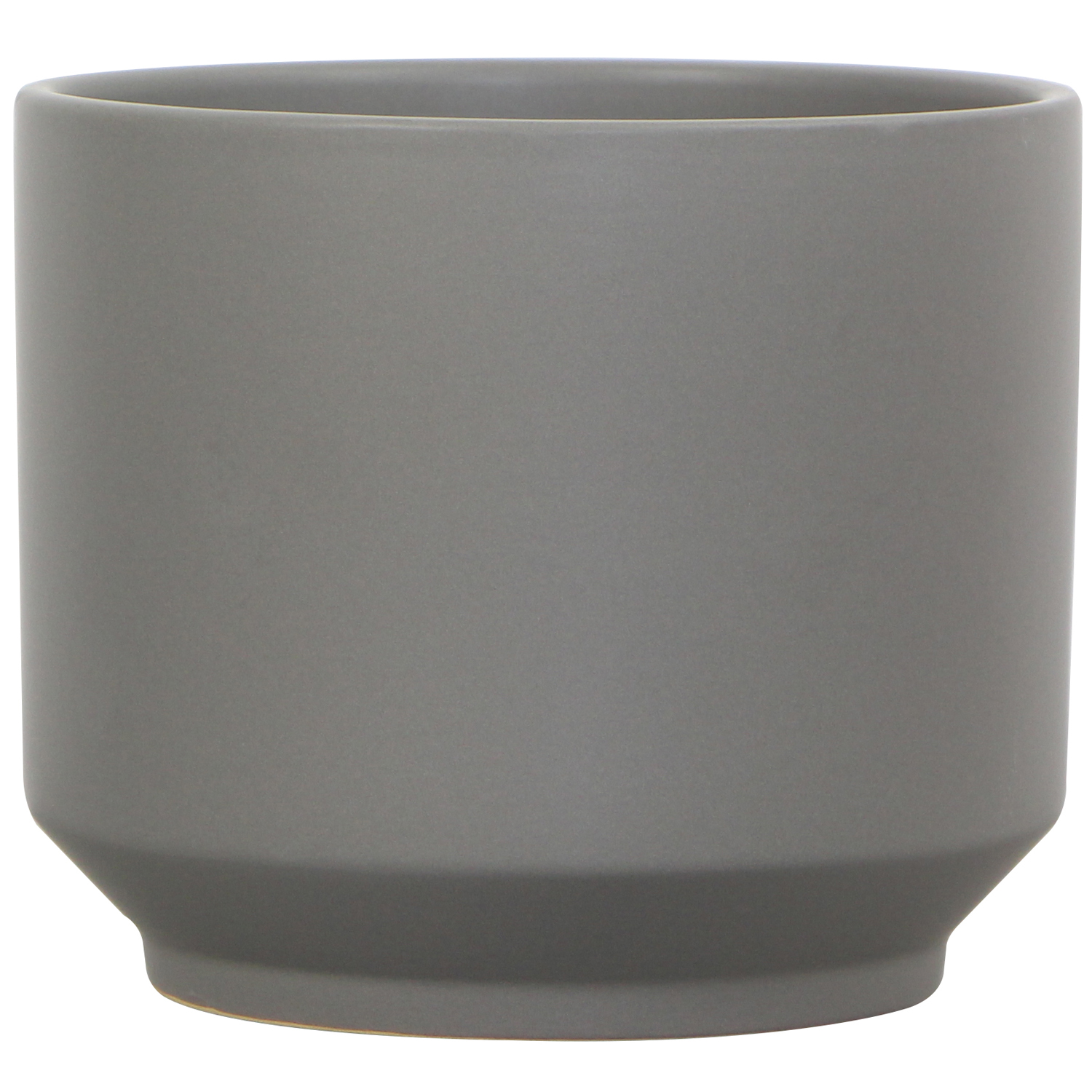 slide 1 of 1, 7in Kit Ceramic Planter, Dark Gray, 7 in