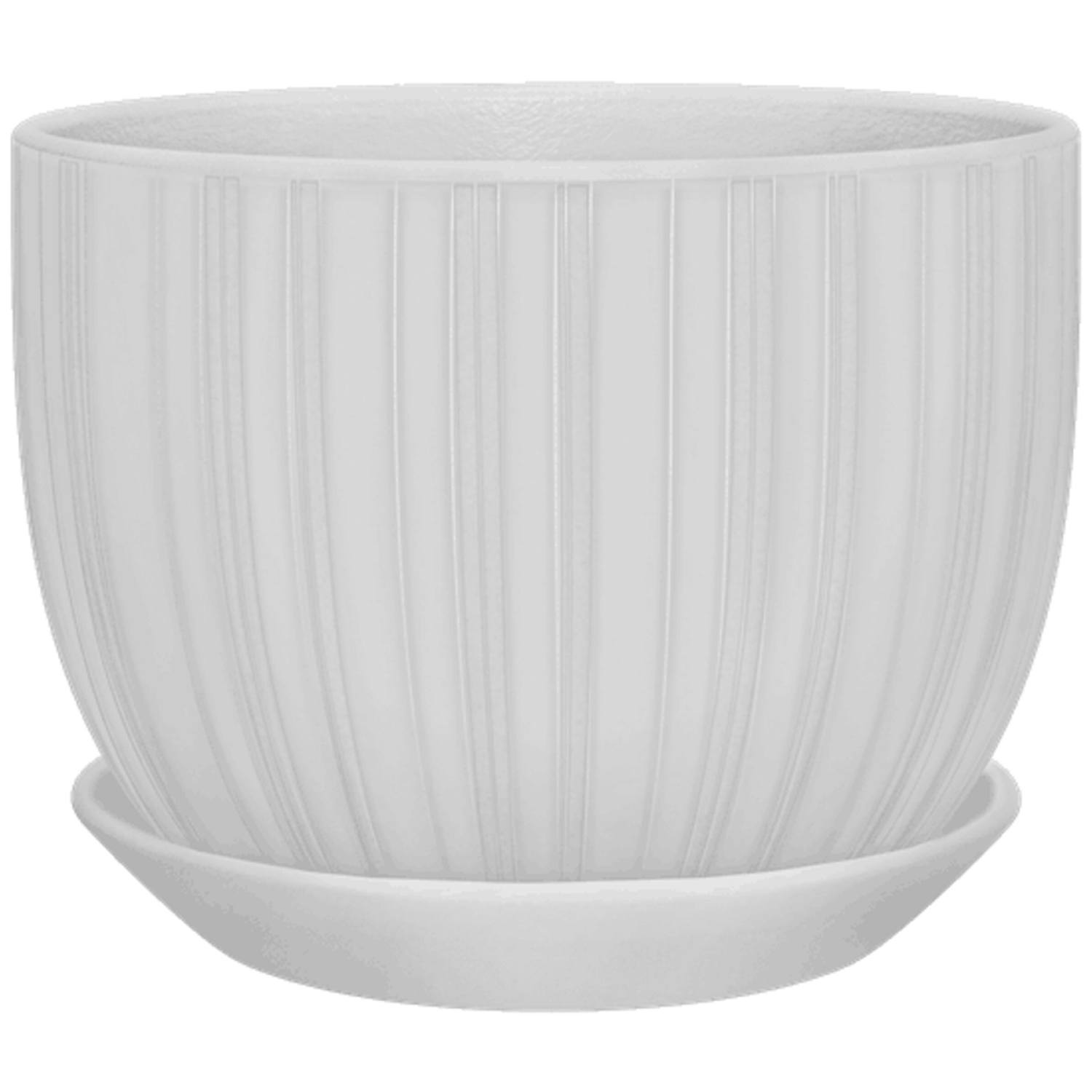 slide 1 of 1, 8in Blanca Ceramic Planter, White, 8 in