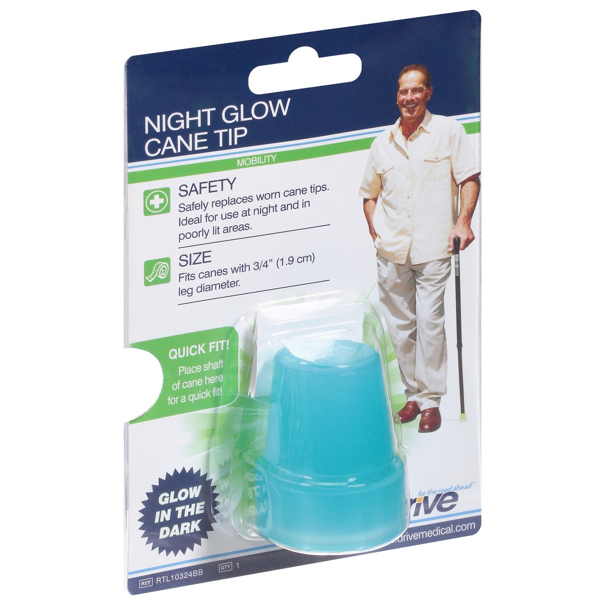 slide 7 of 9, Drive Medical Glow In The Dark Cne Tip, 