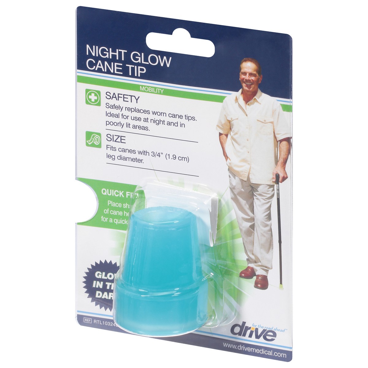 slide 3 of 9, Drive Medical Glow In The Dark Cne Tip, 