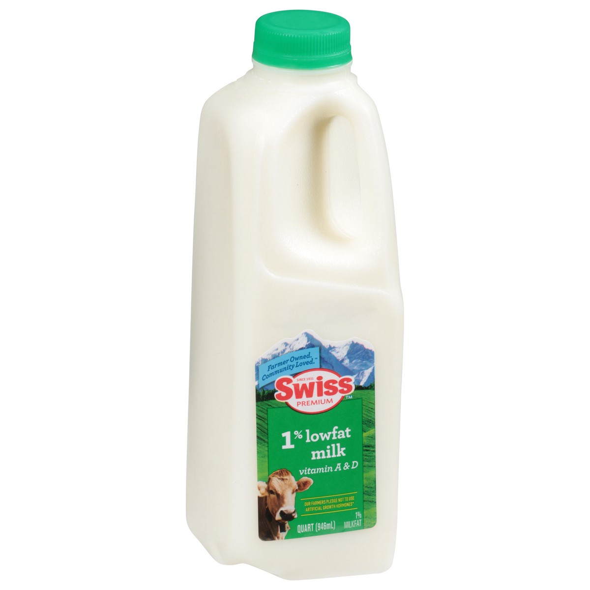 slide 10 of 13, Swiss Premium 1% Low Fat Milk 1 qt, 1 qt