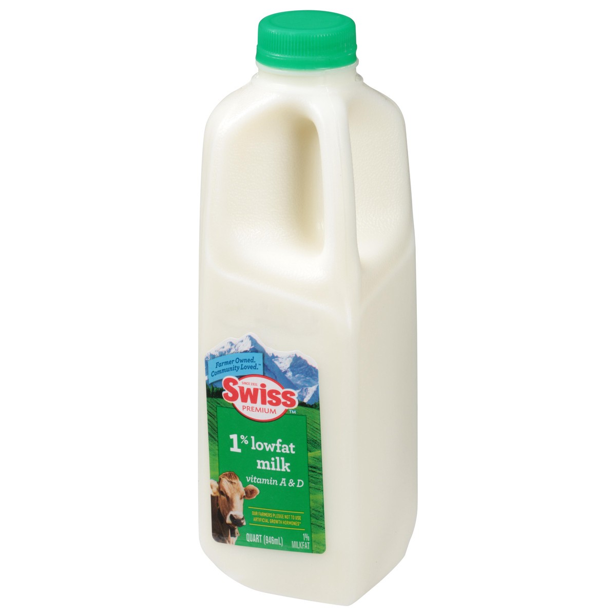 slide 4 of 13, Swiss Premium 1% Low Fat Milk 1 qt, 1 qt