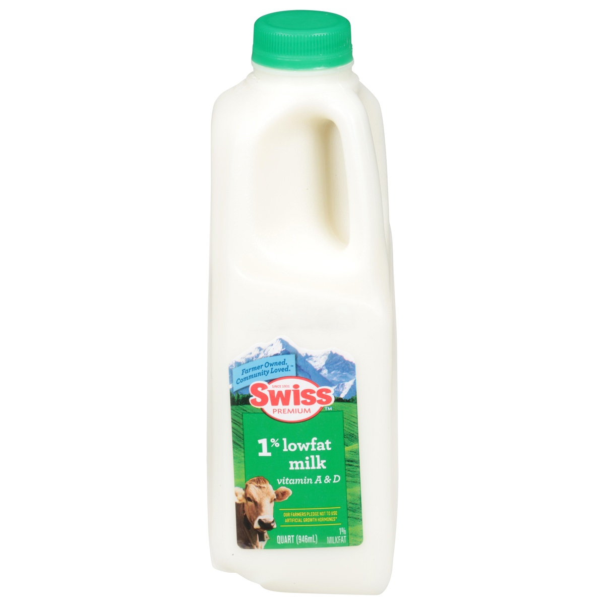 slide 1 of 4, Swiss Premium 1% Lowfat Milk, 32 fl oz