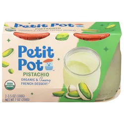 Petit Pot Organic & Creamy Pistachio French Dessert 2 ea