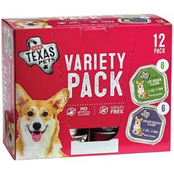 H-E-B Texas Pets Wet Dog Food - Grilled Chicken & Top Sirloin Variety Pack